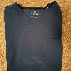 Cherokee Infinity Sea Green Scrub Top